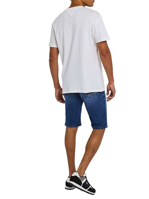 T-shirt bianca in cotone Tommy Jeans | DM0DM21911YBL